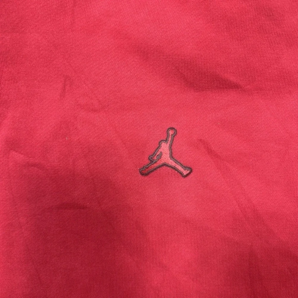 Nike Jordan Essentials Fleece Pullover Hoodie Mens L Red Sweatshirt SPOTS DA9818